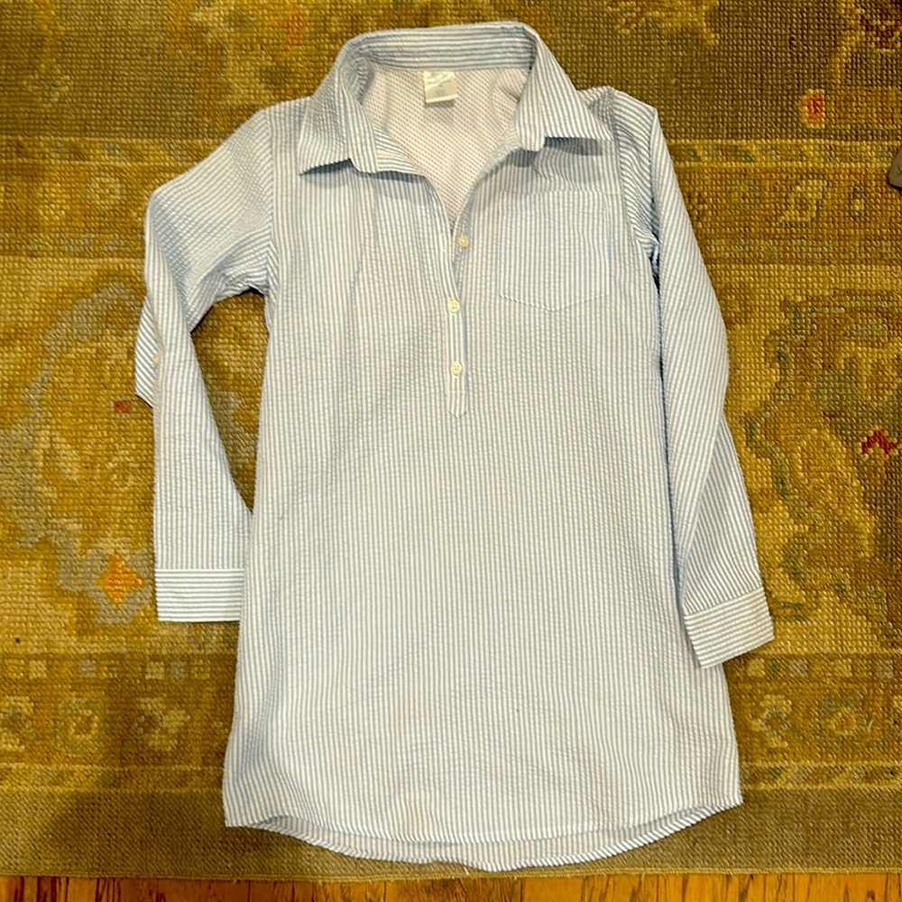Prodoh swim coverup seersucker